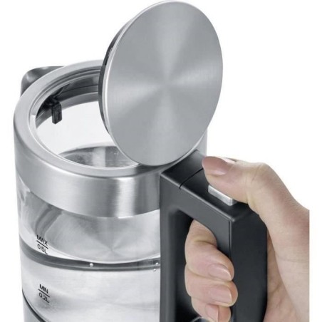 Bouilloire - SEVERIN - WK 3472 - 0.5 L - 1100W - Verre/Inox - Socle 360°