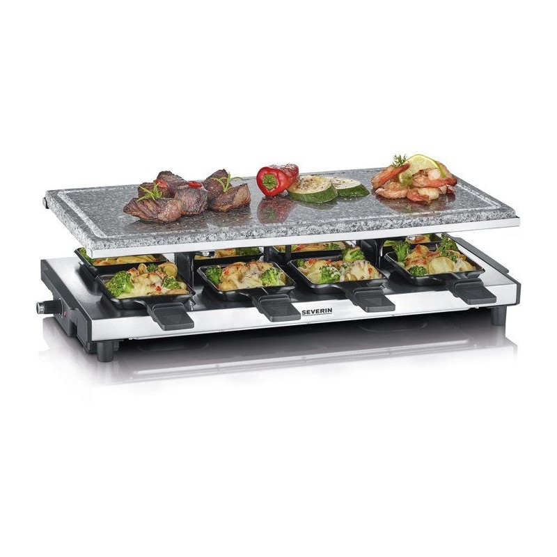 Appareil a raclette - SEVERIN - RG2374 - 8 personnes - Revetement anti