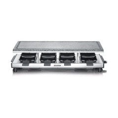 Appareil a raclette - SEVERIN - RG2374 - 8 personnes - Revetement anti-adhésif - 1500 W - Noir