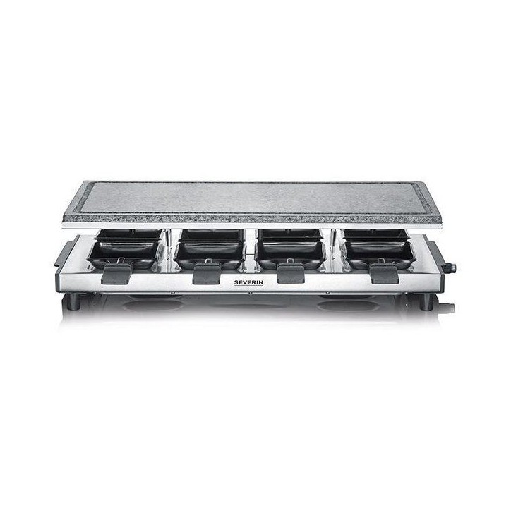 Appareil a raclette - SEVERIN - RG2374 - 8 personnes - Revetement anti-adhésif - 1500 W - Noir Appareil a raclette - SEVERIN - RG2374 - 8 personnes - Revetement anti-adhésif - 1500 W - Noir