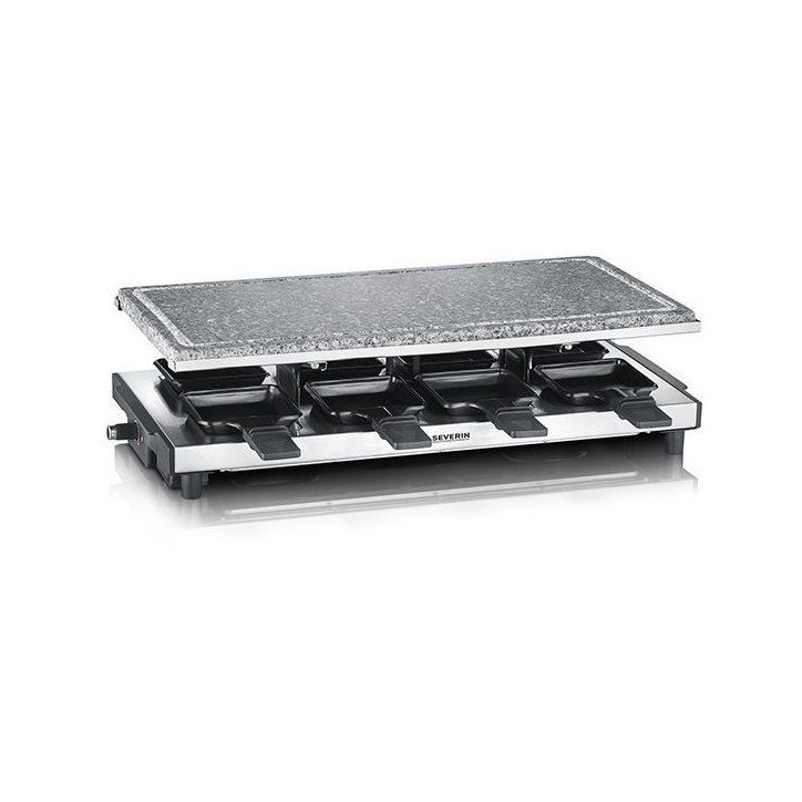 Appareil a raclette - SEVERIN - RG2374 - 8 personnes - Revetement anti-adhésif - 1500 W - Noir Appareil a raclette - SEVERIN - RG2374 - 8 personnes - Revetement anti-adhésif - 1500 W - Noir