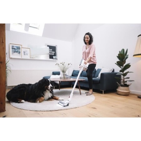 SEVERIN HV7166 - Aspirateur balai multifonctions 25,2V sans fil, 60 min. d'autonomie, brosse High-Speed, éclairage LED, filtre