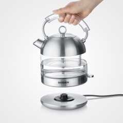 Bouilloire en verre rétro - SEVERIN - WK3459 - 1,7 L - 2400 W - Chauf
