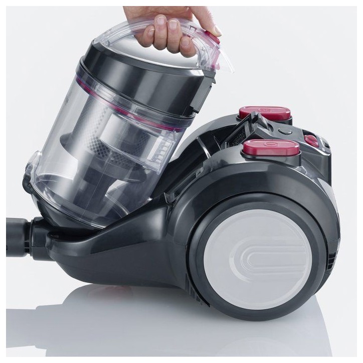 SEVERIN CY7089 - Aspirateur Traineau sans sac cyclonique - 750 W - 79 dB - 2 L - Noir / Rouge SEVERIN CY7089 - Aspirateur Traineau sans sac cyclonique - 750 W - 79 dB - 2 L - Noir / Rouge