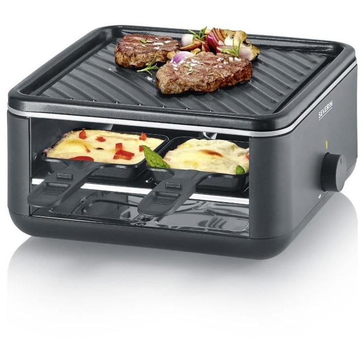 Appareil a raclette SEVERIN - RG2360 - Jusqu'a 4 personnes - Format compact 24x24cm - 800W Appareil a raclette SEVERIN - RG2360 - Jusqu'a 4 personnes - Format compact 24x24cm - 800W