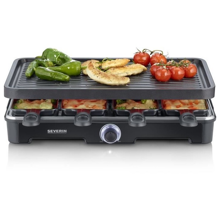Appareil a raclette SEVERIN - RG9670 - Jusqu'a 8 personnes - 1400W Appareil a raclette SEVERIN - RG9670 - Jusqu'a 8 personnes - 1400W