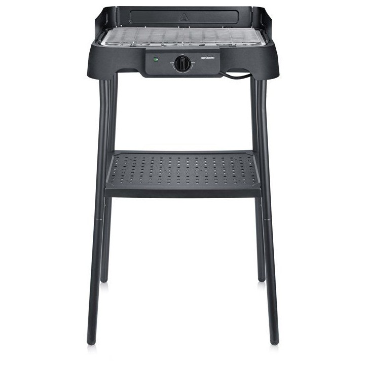 Barbecue électrique sur pieds - SEVERIN - PG8594 - 2000 W - Surface de cuisson 38 x 22 cm - Thermostat réglable - Noir Barbecue électrique sur pieds - SEVERIN - PG8594 - 2000 W - Surface de cuisson 38 x 22 cm - Thermostat réglable - Noir