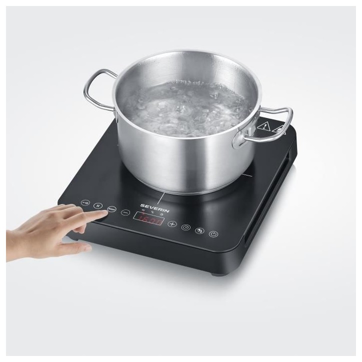 Plaque de cuisson posable SEVERIN - KP9190 - 1 foyer - 10 niveaux de puissance - 2000W Plaque de cuisson posable SEVERIN - KP9190 - 1 foyer - 10 niveaux de puissance - 2000W