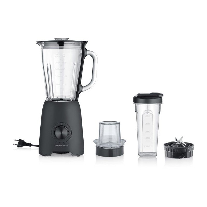 Blender 2-en-1 - SEVERIN - SM3724 Mix & Go - Récipient en verre 1,5 L