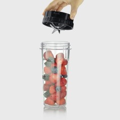 Blender 2-en-1 - SEVERIN - SM3724 Mix & Go - Récipient en verre 1,5 L