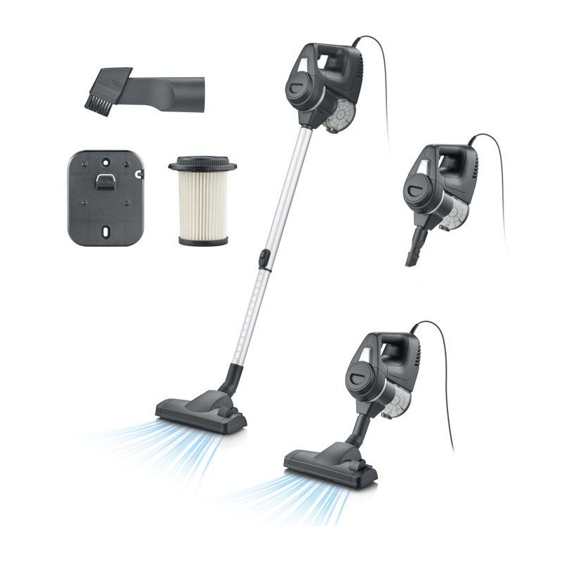 Aspirateur balai filaire - SEVERIN CY7080 - 19 000 Pa - 500 ml - Câbl