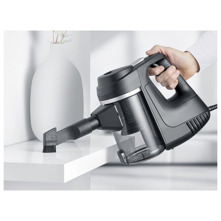 Aspirateur balai filaire - SEVERIN CY7080 - 19 000 Pa - 500 ml - Câble 6 m - Noir Aspirateur balai filaire - SEVERIN CY7080 - 19 000 Pa - 500 ml - Câble 6 m - Noir