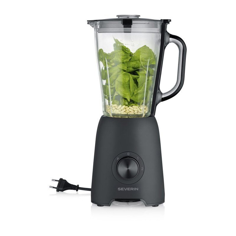 Blender - SEVERIN - SM3722 - 600 W - 1,5 L - 2 vitesses + Turbo - Noir