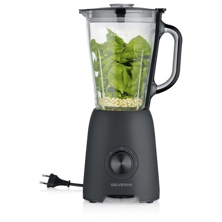 Blender - SEVERIN - SM3722 - 600 W - 1,5 L - 2 vitesses + Turbo - Noir Blender - SEVERIN - SM3722 - 600 W - 1,5 L - 2 vitesses + Turbo - Noir