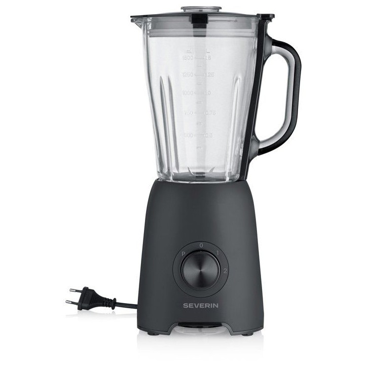 Blender - SEVERIN - SM3722 - 600 W - 1,5 L - 2 vitesses + Turbo - Noir Blender - SEVERIN - SM3722 - 600 W - 1,5 L - 2 vitesses + Turbo - Noir