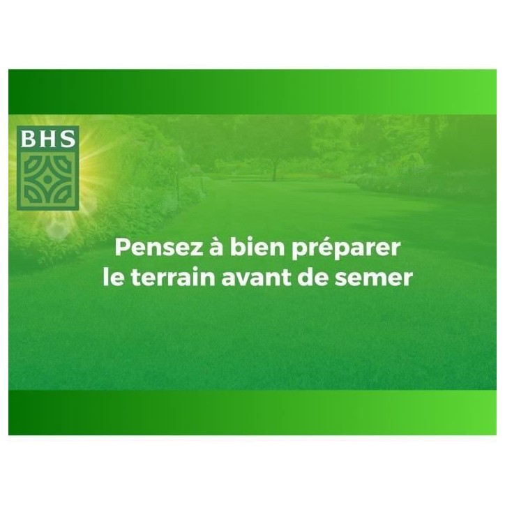 Gazon - BHS - Mélange Prairie 1kg | 40m² | Pour zones extensives et pâturage | Installation rapide, résistant, sans entretie
