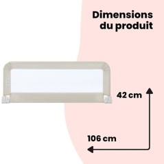 SAFETY 1ST Portable Bed Rail, Barriere de lit enfant pliable, 18 mois-