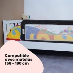 SAFETY 1ST Portable Bed Rail, Barriere de lit enfant pliable, 18 mois-