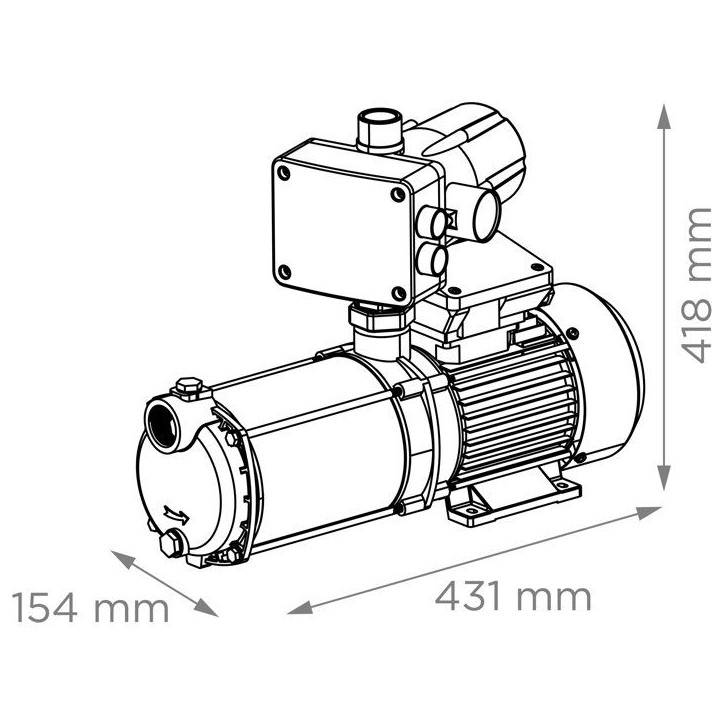 Pompe Multicellulaire - SFA - SaniMHP 9-50 - Presscontrol PC4 Pompe Multicellulaire - SFA - SaniMHP 9-50 - Presscontrol PC4