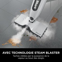SHARK SteamSpot Balai vapeur S2001EU - Steam Blaster - 3 modes - Rése