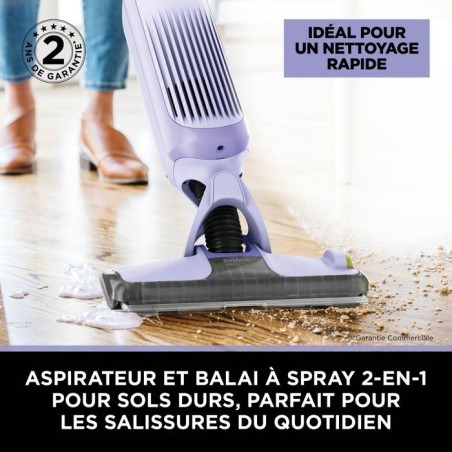 SHARK VACMOP Nettoyeur balai sans fil 2-en-1 VM200EUPL - Aspiration & lavage - 4 tampons - Lavande
