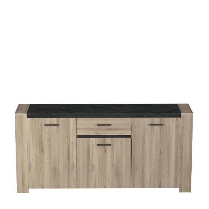 Ensemble Enfilade 4 portes + Vitrine 2 portes + Table L 170 cm SHEFFIELD - Chene Kronberg Ensemble Enfilade 4 portes + Vitrine 2 portes + Table L 170 cm SHEFFIELD - Chene Kronberg