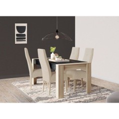Ensemble table et buffet - SHEFFIELD - Chene Kronberg / Sidewalk - DEMEYERE