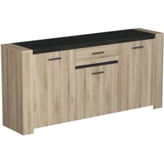 Ensemble table et buffet - SHEFFIELD - Chene Kronberg / Sidewalk - DEM