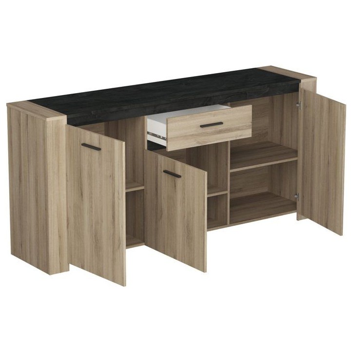 Ensemble table et buffet - SHEFFIELD - Chene Kronberg / Sidewalk - DEMEYERE Ensemble table et buffet - SHEFFIELD - Chene Kronberg / Sidewalk - DEMEYERE