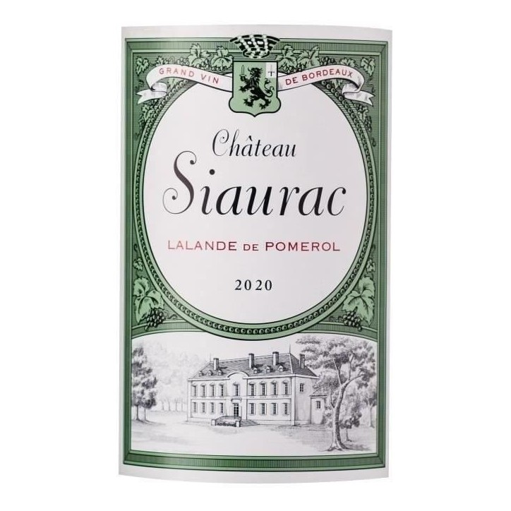Château Siaurac 2020 Lalande de Pomerol - Vin rouge de Bordeaux
