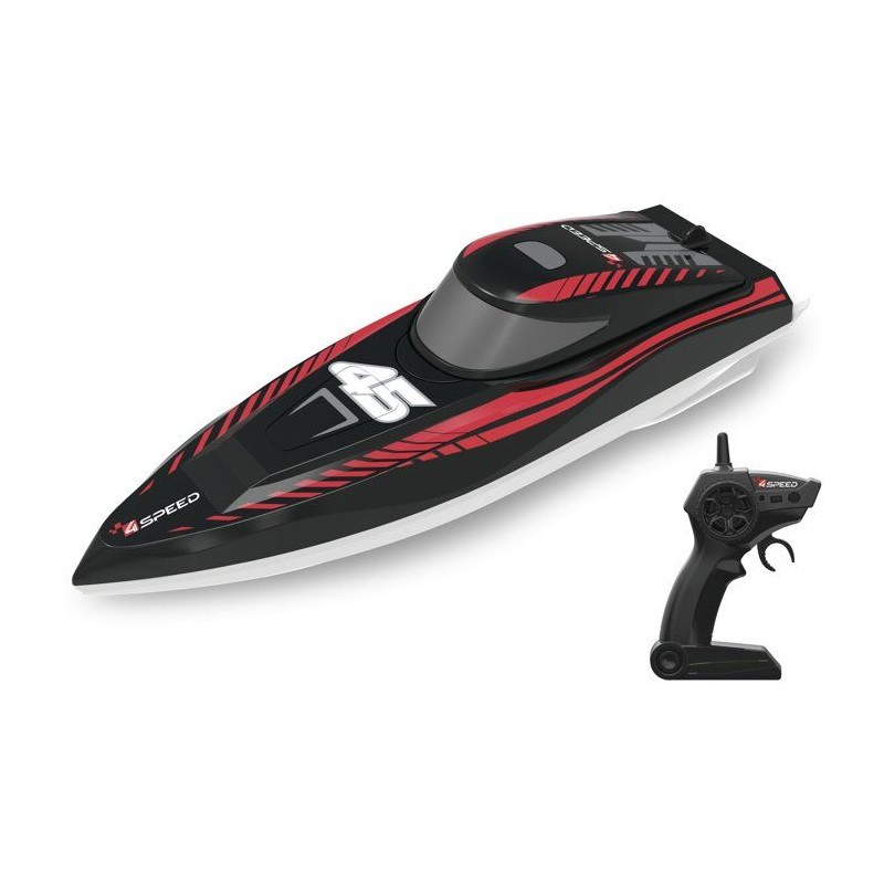 Bateau radiocommandée - 4SPEED - Nitro Wave - Echelle 1/18 - 2,4 GHz