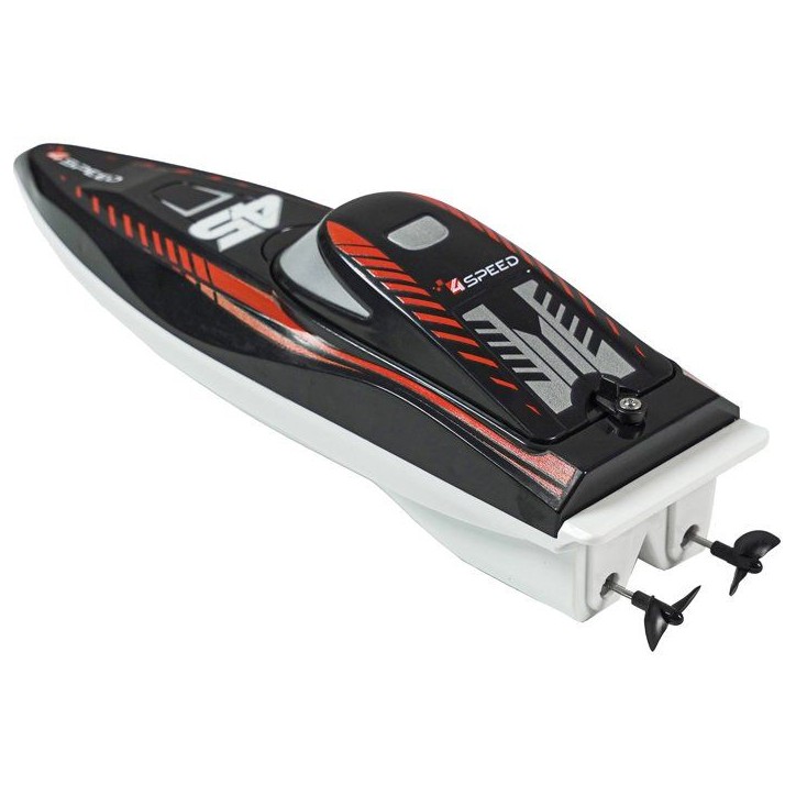 Bateau radiocommandée - 4SPEED - Nitro Wave - Echelle 1/18 - 2,4 GHz - Batterie rechargeable - 6 km/h - Des 5 ans Bateau radiocommandée - 4SPEED - Nitro Wave - Echelle 1/18 - 2,4 GHz - Batterie rechargeable - 6 km/h - Des 5 ans