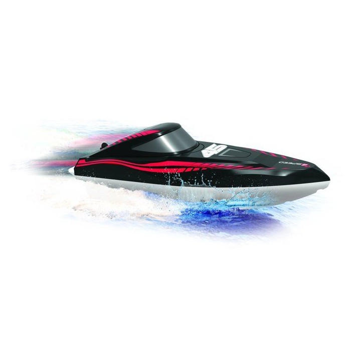 Bateau radiocommandée - 4SPEED - Nitro Wave - Echelle 1/18 - 2,4 GHz - Batterie rechargeable - 6 km/h - Des 5 ans Bateau radiocommandée - 4SPEED - Nitro Wave - Echelle 1/18 - 2,4 GHz - Batterie rechargeable - 6 km/h - Des 5 ans