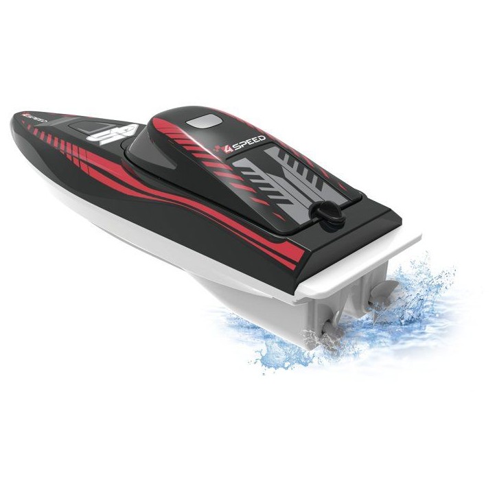 Bateau radiocommandée - 4SPEED - Nitro Wave - Echelle 1/18 - 2,4 GHz - Batterie rechargeable - 6 km/h - Des 5 ans Bateau radiocommandée - 4SPEED - Nitro Wave - Echelle 1/18 - 2,4 GHz - Batterie rechargeable - 6 km/h - Des 5 ans