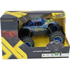 Voiture radiocommandée - EXOST - Storm Rider - 2,4 GHz - Tout-terrain - Portée 25 m - Batterie rechargeable - Des 5 ans