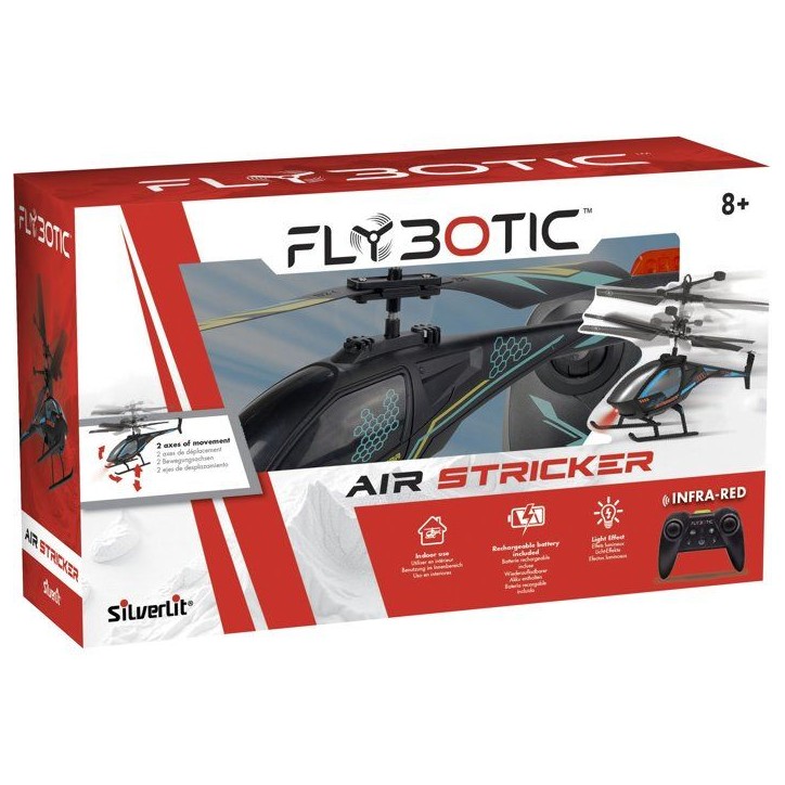 Hélicoptere radiocommandée - FLYBOTIC - Air Striker - Vol stable - Batterie rechargeable - Des 8 ans