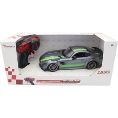 Voiture radiocommandée - 4SPEED - Mercedes AMG - Echelle 1/16 - 15 km/h - Feux LED avant et arriere - Des 5 ans