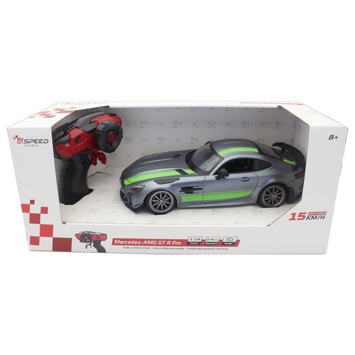 Voiture radiocommandée - 4SPEED - Mercedes AMG - Echelle 1/16 - 15 km/h - Feux LED avant et arriere - Des 5 ans Voiture radiocommandée - 4SPEED - Mercedes AMG - Echelle 1/16 - 15 km/h - Feux LED avant et arriere - Des 5 ans