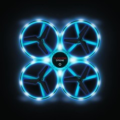 Mini drone lumineux avec double télécommande - FLYBOTIC - Looping 36