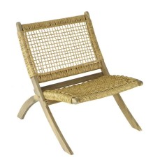 Fauteuil de jardin - Proloisirs - Sila - Naturel - Fauteuil pliant - A