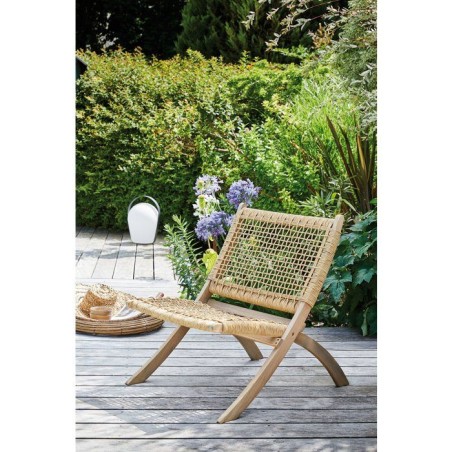 Fauteuil de jardin - Proloisirs - Sila - Naturel - Fauteuil pliant - Acacia FSC