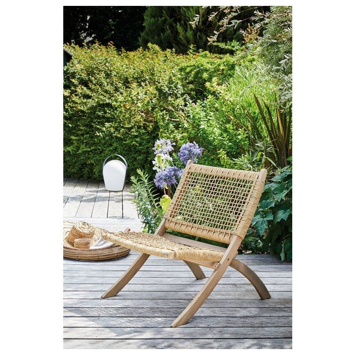 Fauteuil de jardin - Proloisirs - Sila - Naturel - Fauteuil pliant - Acacia FSC Fauteuil de jardin - Proloisirs - Sila - Naturel - Fauteuil pliant - Acacia FSC