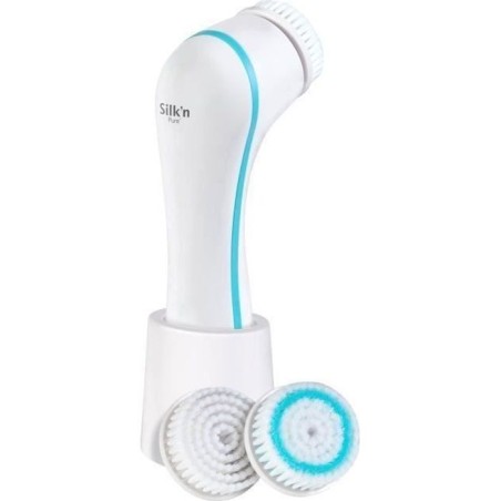 Brosse nettoyante visage SILK'N PURE - Peaux mixtes et sensibles - 4 p