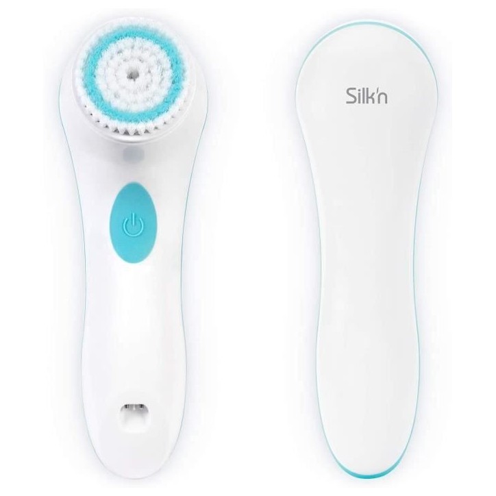 Brosse nettoyante visage SILK'N PURE - Peaux mixtes et sensibles - 4 programmes de nettoyage