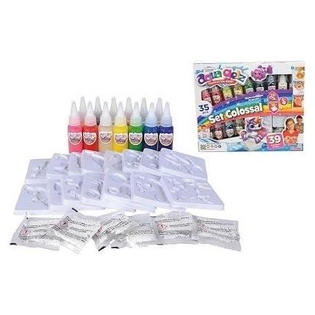 Simba - Aqua Gelz - Kit créatif enfant - Création figurines 3D - Set colossal - Tubes de Gel - Des 8ans