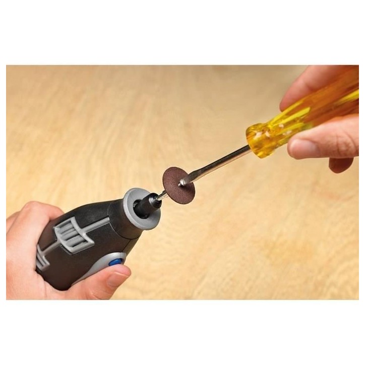 Lot de 4 adaptateurs de tronçonnage - DREMEL - 402 - Compatible avec tous les outils multi-usage - Gris Lot de 4 adaptateurs de tronçonnage - DREMEL - 402 - Compatible avec tous les outils multi-usage - Gris