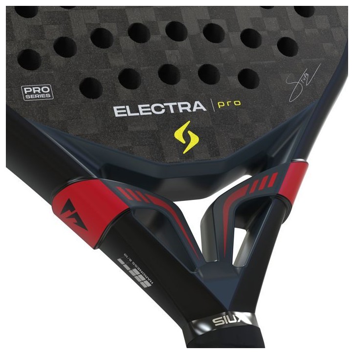 Raquette de padel - SIUX - Electra Pro 2026 Shadow Red - Adulte - Rouge - Carbone 12K Raquette de padel - SIUX - Electra Pro 2026 Shadow Red - Adulte - Rouge - Carbone 12K