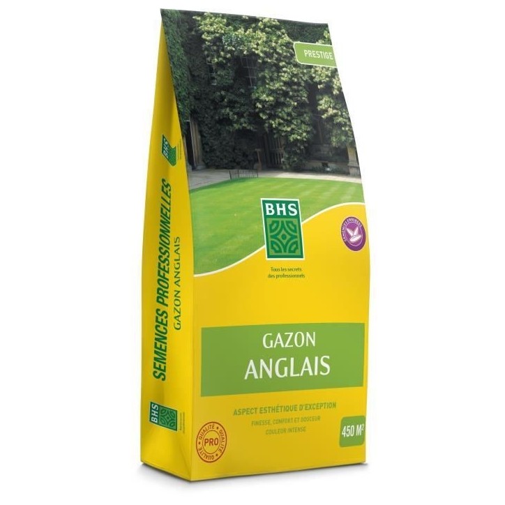 Gazon Anglais - BHS - 10kg pour Jardins Haut de Gamme Gazon Anglais - BHS - 10kg pour Jardins Haut de Gamme