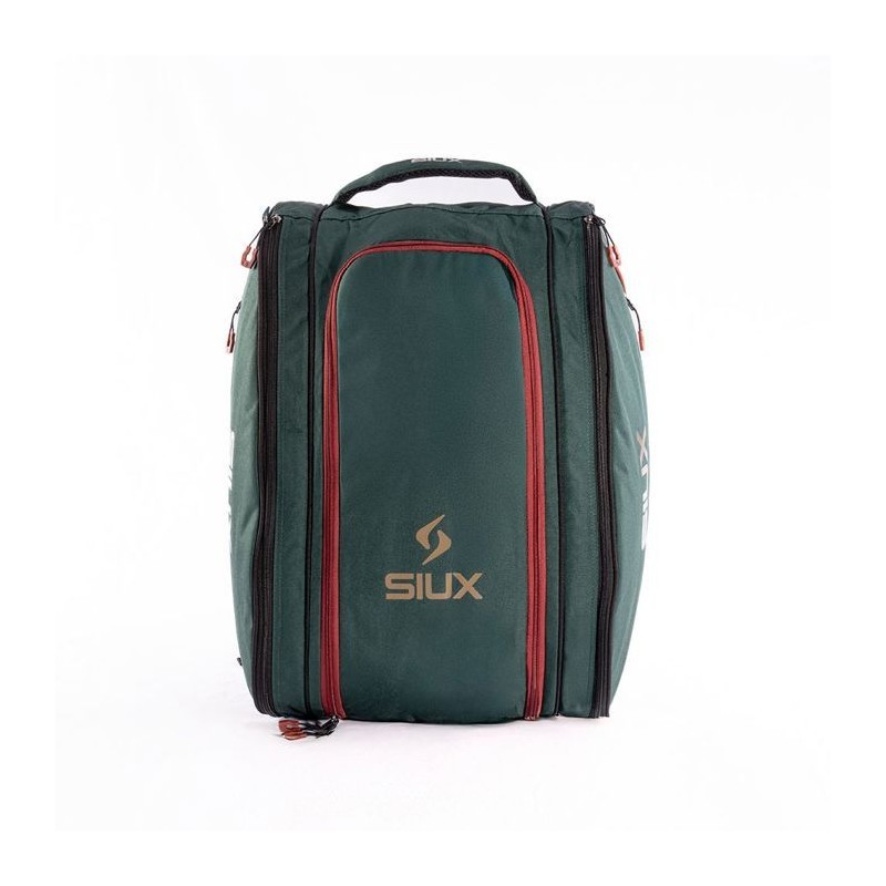 Sac de padel - SIUX - Edge - Vert/beige coutures rouges - 42 L - 2 raq