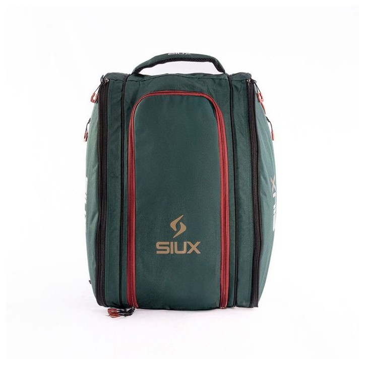 Sac de padel - SIUX - Edge - Vert/beige coutures rouges - 42 L - 2 raquettes - Compartiment chaussures Sac de padel - SIUX - Edge - Vert/beige coutures rouges - 42 L - 2 raquettes - Compartiment chaussures